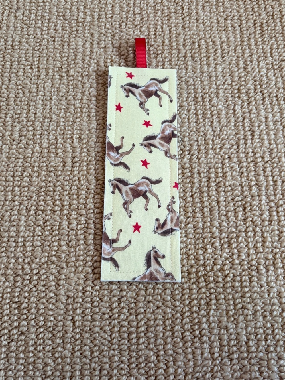 Horse Themed Fabric Bookmark